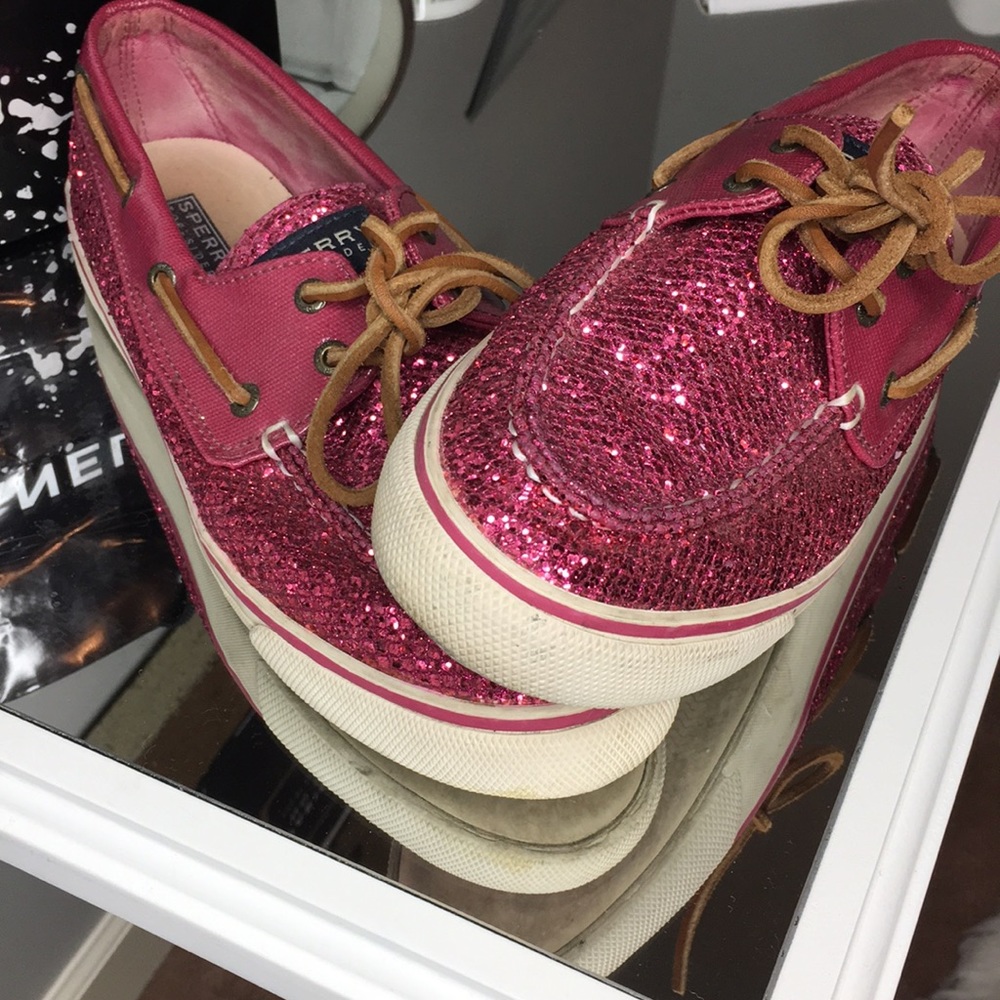 SPERRY TOP-SIDER HOT PINK SEQUIN SPERRY’S!